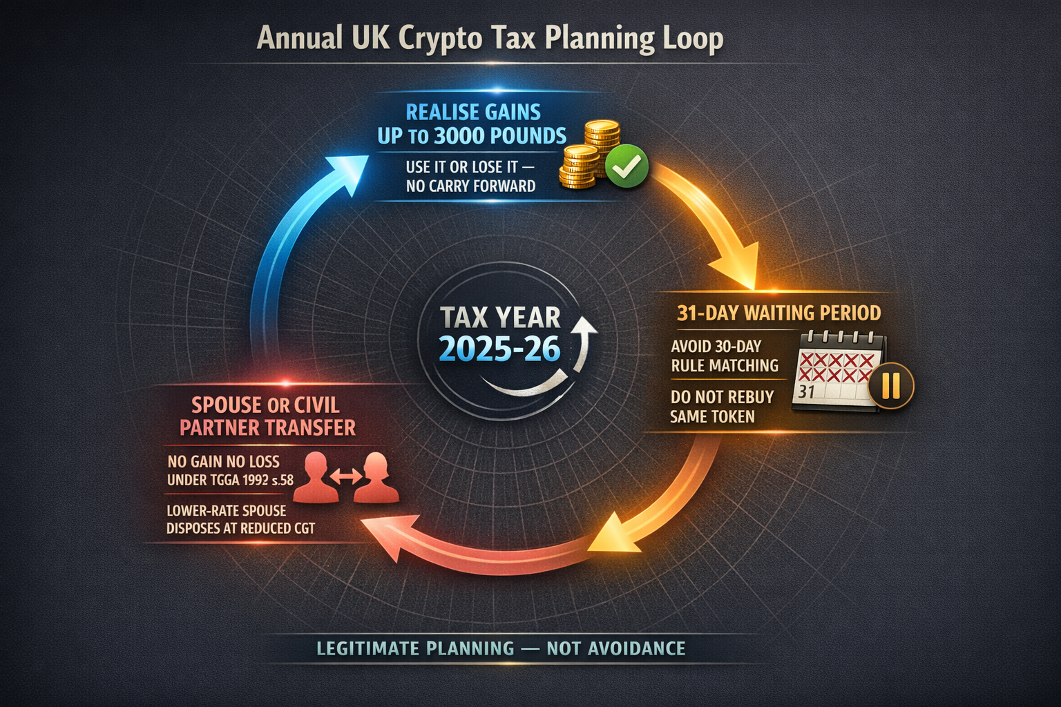 Capital gains tax works like a staircase where profits must first exceed a threshold before being ta